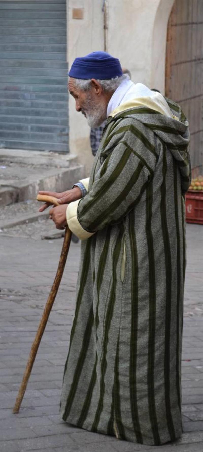 An old man in Kasbah photo copyright SV Red Roo taken at 