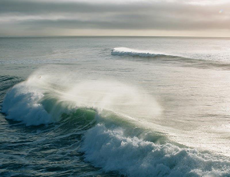 Global wave power, which is the transport of the energy transferred from the wind into sea-surface motion, has increased globally by 0.4 percent per year since 1948. - photo © C. Lagattuta