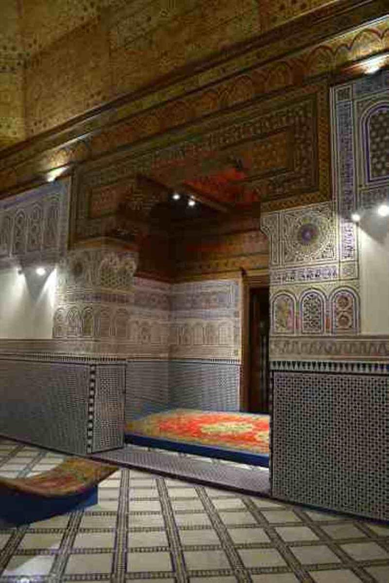 Carpets, mosaics, painted plaster and woodwork at Dar Si Said Museum - photo © SV Red Roo
