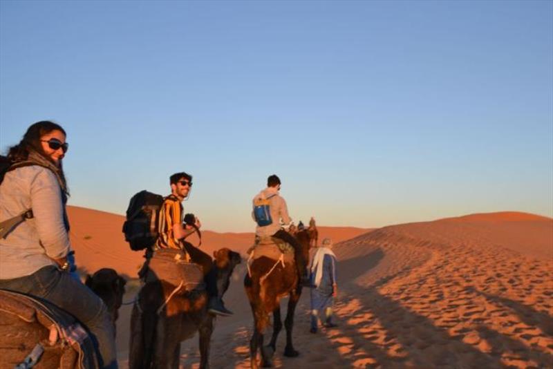 Riding Camels in the Sahara Desert photo copyright SV Red Roo taken at 