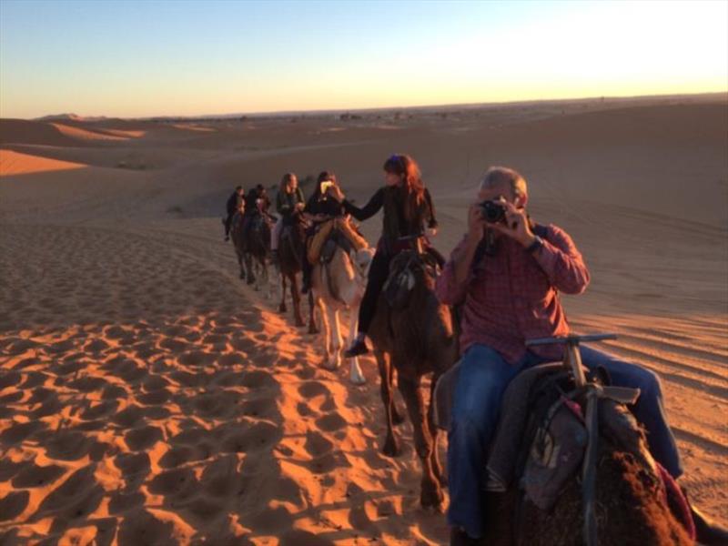 Riding Camels in the Sahara Desert - photo © SV Red Roo