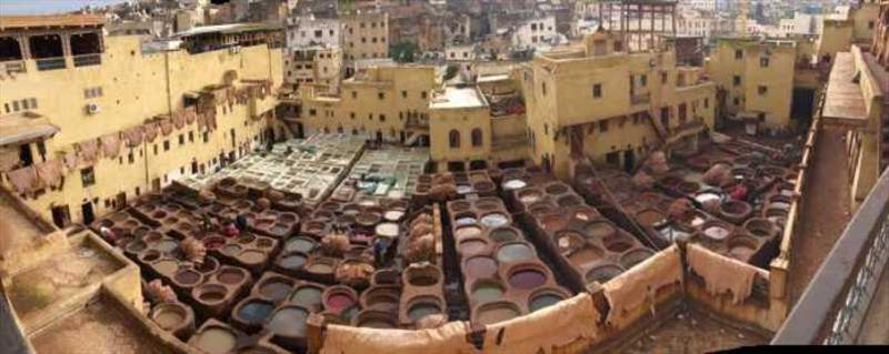 The Tannery Works in Fes - photo © SV Red Roo