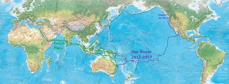 Route so far photo copyright Bluewater Cruising Association taken at Nanaimo Yacht Club