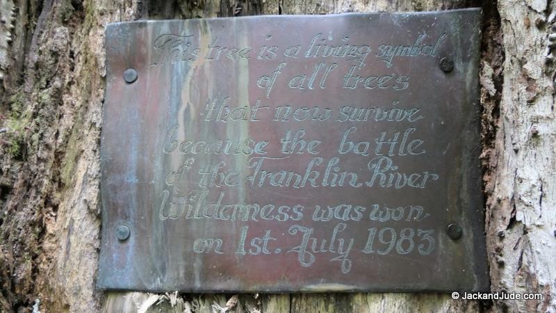 Copper plaque celebrating saving the forest photo copyright Jack and Jude taken at 