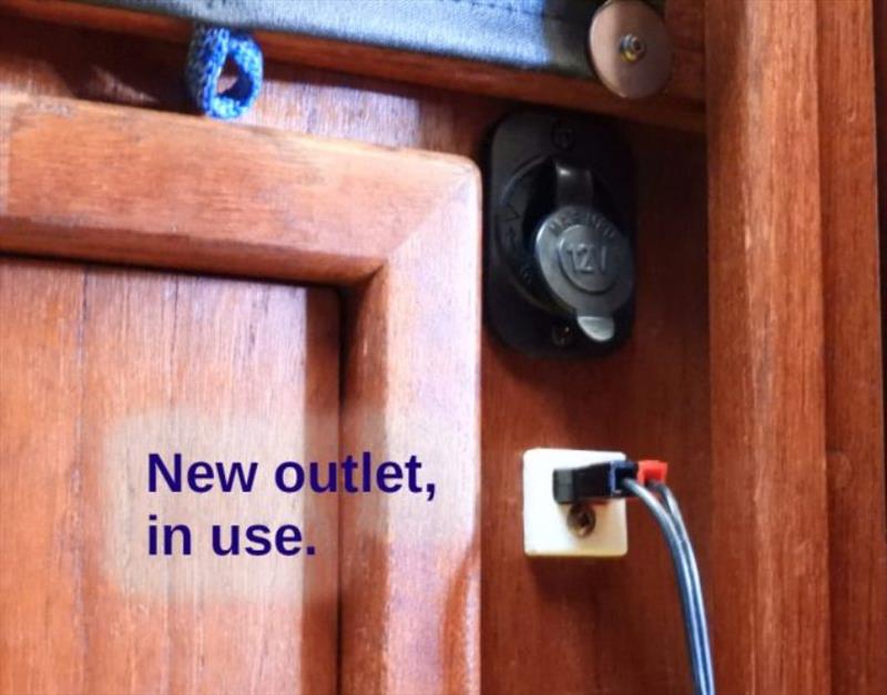 New outlet in use - photo © Barb Peck & Bjarne Hansen