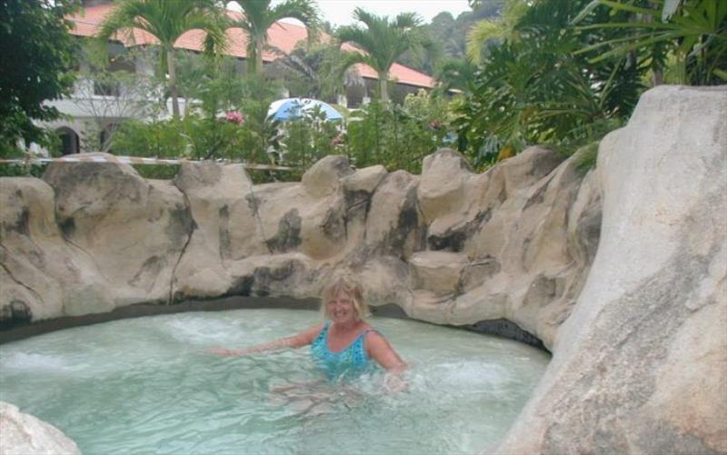 Heather enjoying Nongsa Point Marina photo copyright Hugh & Heather Bacon taken at 