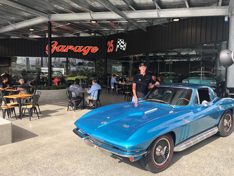 Tony Longhurst out the front of Garage 25, which is where you'll find the cafe, Espresso Twenty5 in the Southern section of The Boat Works photo copyright The Boat Works taken at 