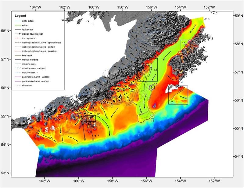 Geological features of the western Gulf of Alaska - photo © NOAA Fisheries