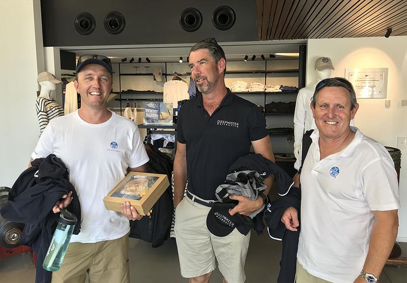 North Sails en masse at the Beneteau Cup - Billy Sykes and Andrew parkes from North Sails Sydney, either side of Lee Randall from the North Sails Brisbane loft. - photo © John Curnow