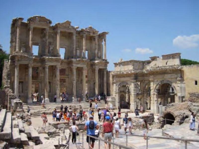 The ancient Roman city of Ephesus (second is size only to Rome) in Turkey was a highlight photo copyright Adrienne & Steve of SV Seaforth taken at 