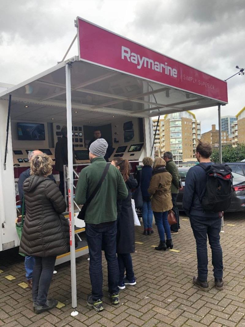 Raymarine's mobile exhibition unit proved a big hit with visitors photo copyright Peta Stuart-Hunt taken at 