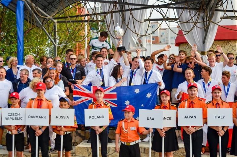 The YSA are now 3-time World Champions (2017, 2019 – pictured & 2020) photo copyright Komatek Yacht Club taken at Cruising Yacht Club of Australia
