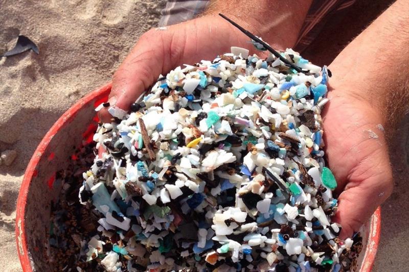 Microplastics can be found in all major seas and oceans photo copyright NOAA Ocean Service taken at 