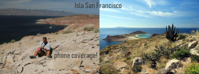 Phone at Isla San Francisco - photo © Barb Peck & Bjarne Hansen / Bluewater Cruising Association