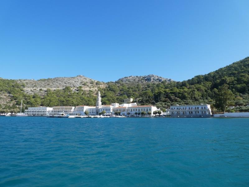 Panormitis Bay on Symi (south of the Island) photo copyright SV Red Roo taken at 