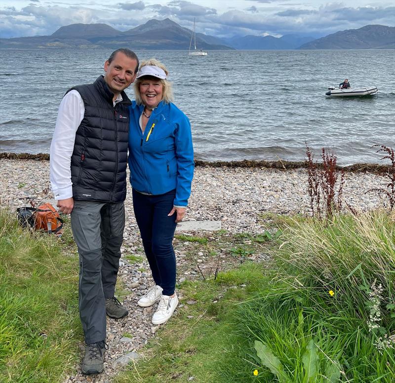 Andreas Maszczyk, Sonas Collection General Manager, and Anne Gracie Gunn, Sonas Collection Owner - Isle of Skye photo copyright Visit Scotland / Kenny Lam taken at 