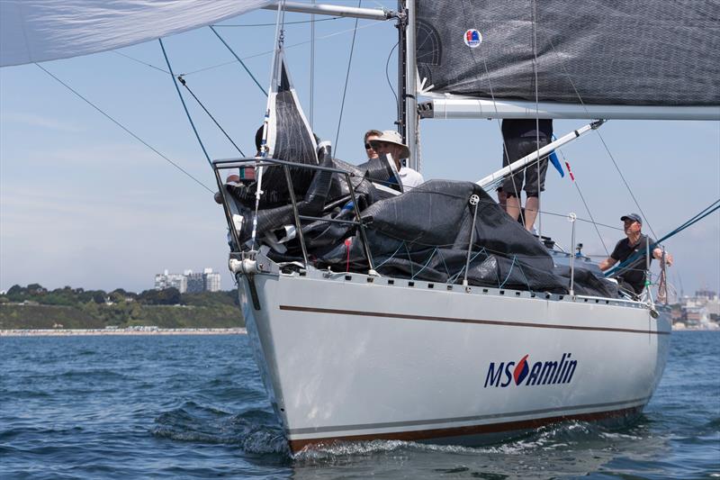 MS Amlin Enigma competing at The International Paint Poole Regatta 2018 photo copyright Ian Roman / www.ianroman.com taken at Parkstone Yacht Club and featuring the  class