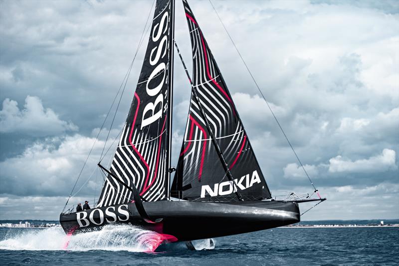 Hugo Boss is Alex Thomson's ride for the next Vendee Globe Race, and also the two-handed Transat Jacques Vabre photo copyright Alex Thomson Racing taken at Portsmouth Sailing Club and featuring the IMOCA class