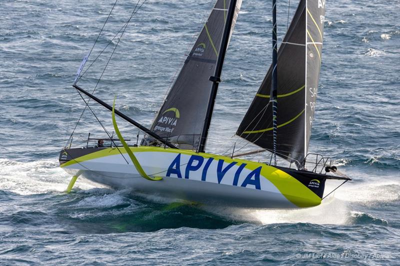 Apivia was the first IMOCA60 to finish in the 2019 Transat Jacques Vabre photo copyright Jean-Marie Liot / Alea / Apivia taken at  and featuring the IMOCA class