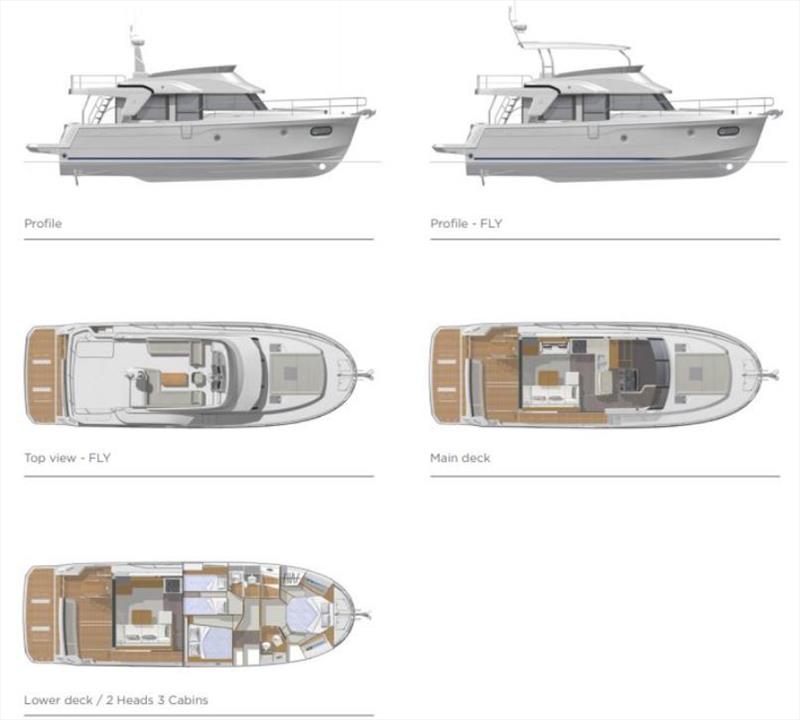 Plans - Swift Trawler 47 - photo © Beneteau