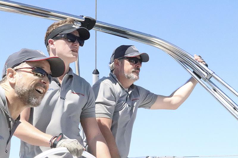 Sean, Andy and Bavaria Yachts Germany rep Marian Scheer at Hamilton Island Race Week - photo © Ensign Yacht Group