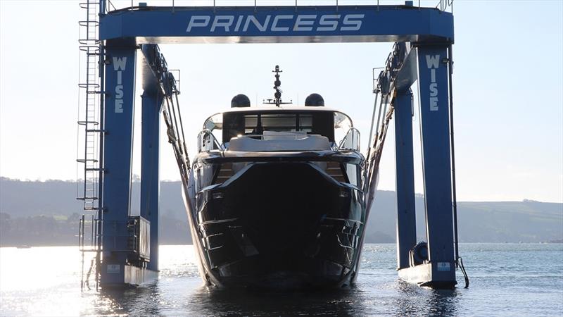 Princess Yachts X95 launches - photo © Greg Haines