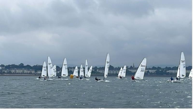 Windward mark and first reach, Irish RS Aero Nationals 2023 photo copyright Thomas Chaix taken at National Yacht Club, Ireland and featuring the RS Aero 7 class