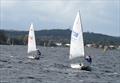 Close 2-Up National Championship racing, White Pearl (Luke Mercer and Mary Lou Doolan) just ahead of Aerial (Lily and Harry Mercer) during the 58th Sabot National Championship © Col Skelton
