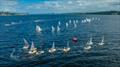 Fleet at the gybe mark during the 58th Sabot National Championship © Lisa Skelton Photography