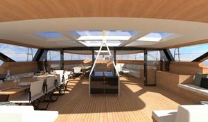 Wally 145 – The interior styling carries the signature of Droulers Architects photo copyright Skipper OnDeck Yachting taken at  and featuring the  class