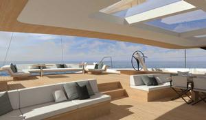 Wally 145 – Living concept photo copyright Skipper OnDeck Yachting taken at  and featuring the  class