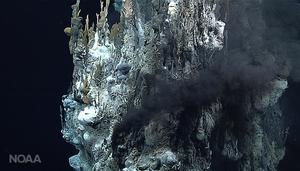 Gushing hydrothermal vent photo copyright NOAA Fisheries taken at  and featuring the  class