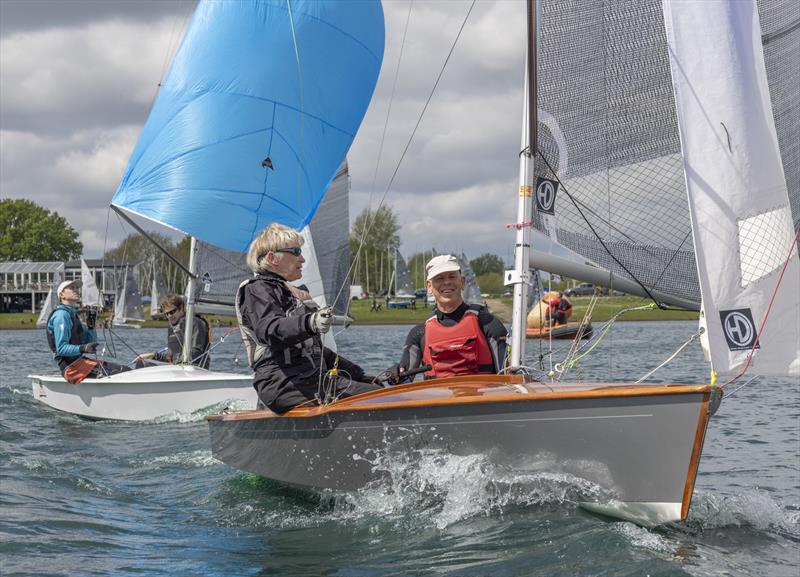 Jeff Peters and Chris Holt enjoying the sail to the start during the Notts County SC Scorpion Open - photo © David Eberlin