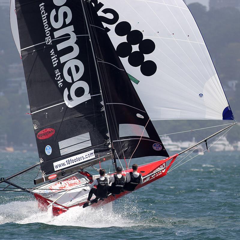 Brilliant exhibition of power sailing downwind by the Smeg crew - photo © Frank Quealey