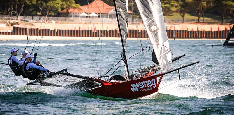 Smeg's crew show the consistent form they have displayed all season photo copyright SailMedia taken at Australian 18 Footers League and featuring the 18ft Skiff class