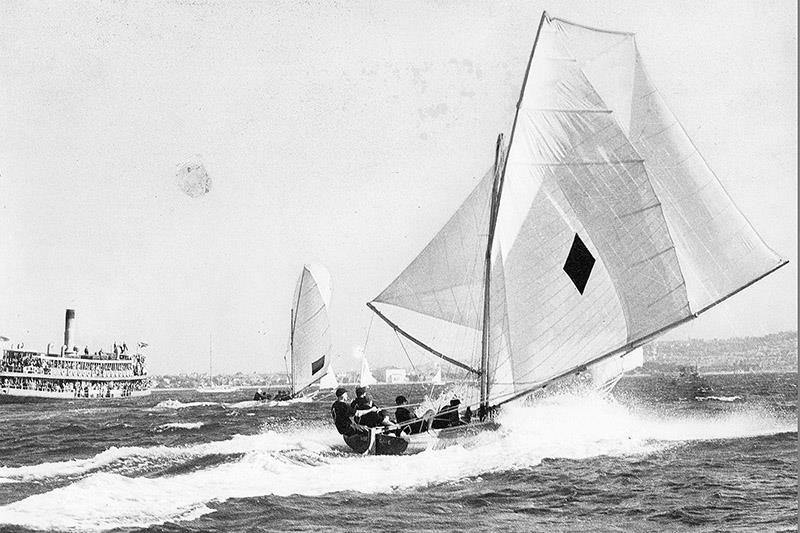 Aberdare, in the 1930s, was the major breakthrough boat photo copyright Archive taken at Australian 18 Footers League and featuring the 18ft Skiff class