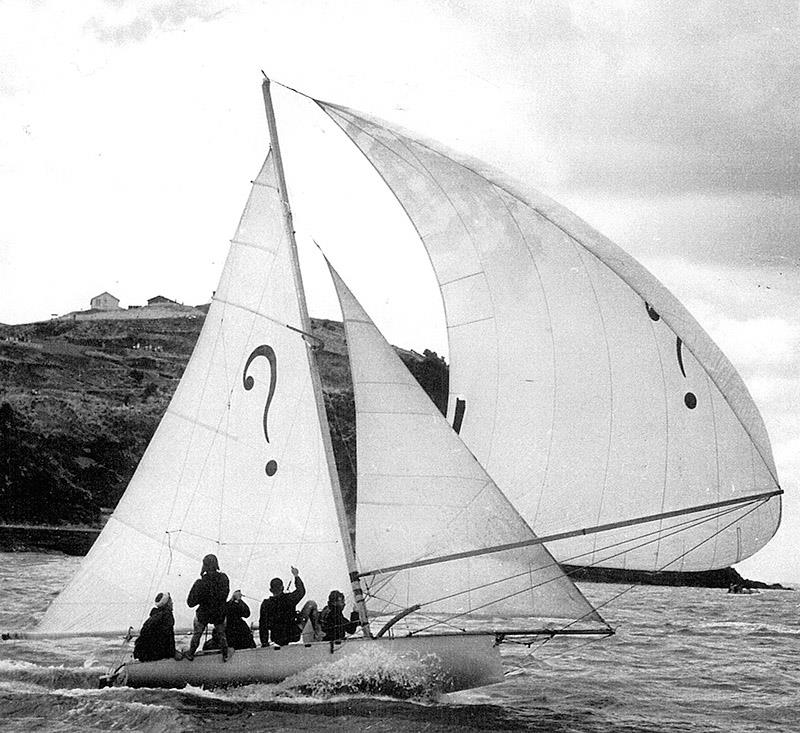 1952 and 1954 world champion, Intrigue introduced the trapeze to the 18s photo copyright Graham Mander collection taken at Australian 18 Footers League and featuring the 18ft Skiff class