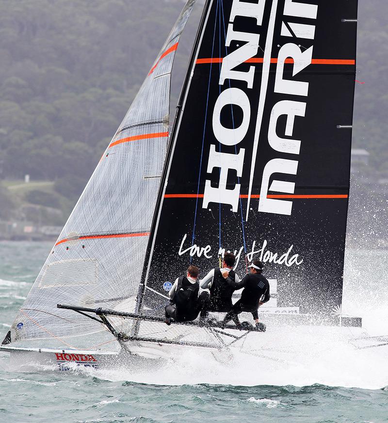 Honda Marine , a triple champion in 2018, 19, 20 photo copyright Frank Quealey taken at Australian 18 Footers League and featuring the 18ft Skiff class