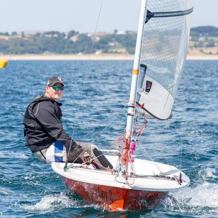 Dave Stephen during the 2018 Supernova nationals photo copyright Jon Worthington taken at Plas Heli Welsh National Sailing Academy and featuring the Supernova class