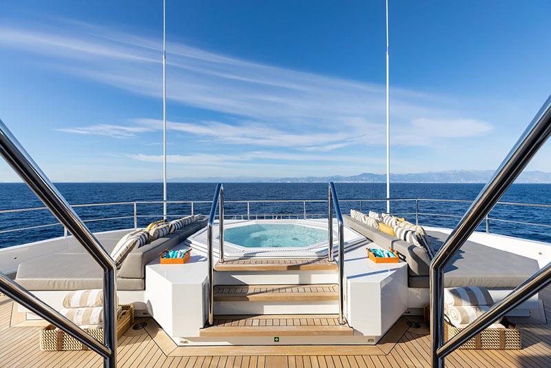 La Datcha jacuzzi - aft deck - photo © TWW Yachts