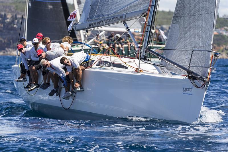 Outlaw on the way to winning the 2019 Sydney 38 Australian Championship photo copyright Andrea Francolini taken at Royal Prince Alfred Yacht Club and featuring the Sydney 38 class