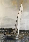 Tasar sailing at Porthpean in 1984 © PSC