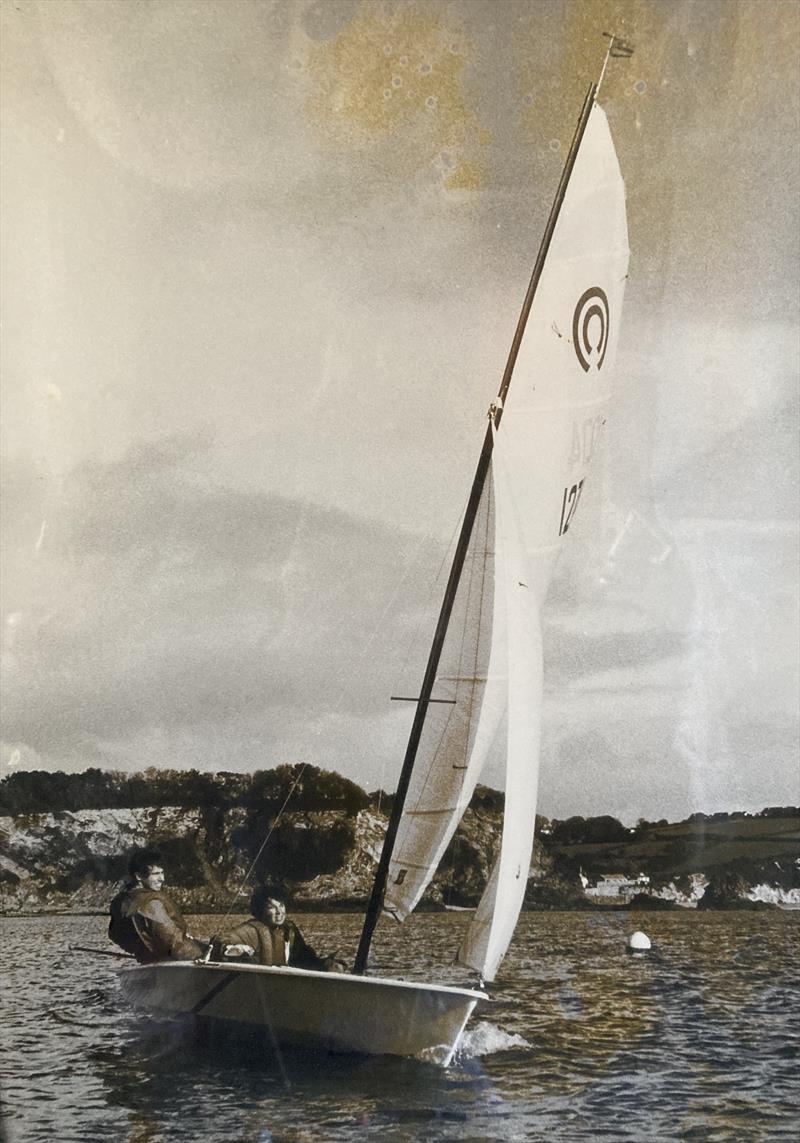 Tasar sailing at Porthpean in 1984 photo copyright PSC taken at Porthpean Sailing Club and featuring the Tasar class