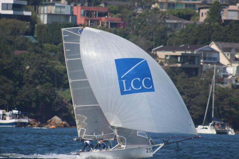 LCC Asia Pacifc was fast off the start but a capsize cost her photo copyright Vita Williams taken at Abbotsford 12ft Sailing Club and featuring the 12ft Skiff class