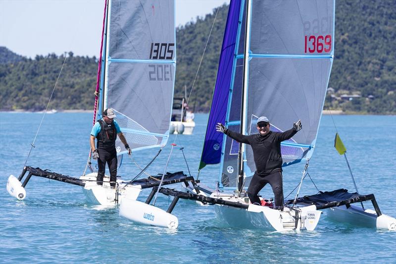 Andy Duffield (1305) and Todd McVey in the Wettas - 2023 Airlie Beach Race Week, Day 5 - photo © Andrea Francolini / ABRW