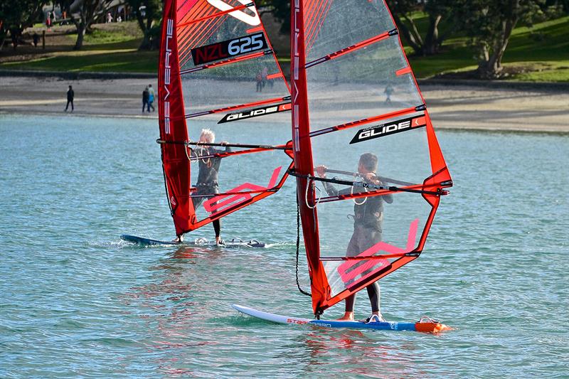 When not foiling the Windfoil Takapuna Beach - October 2018 - photo © Richard Gladwell
