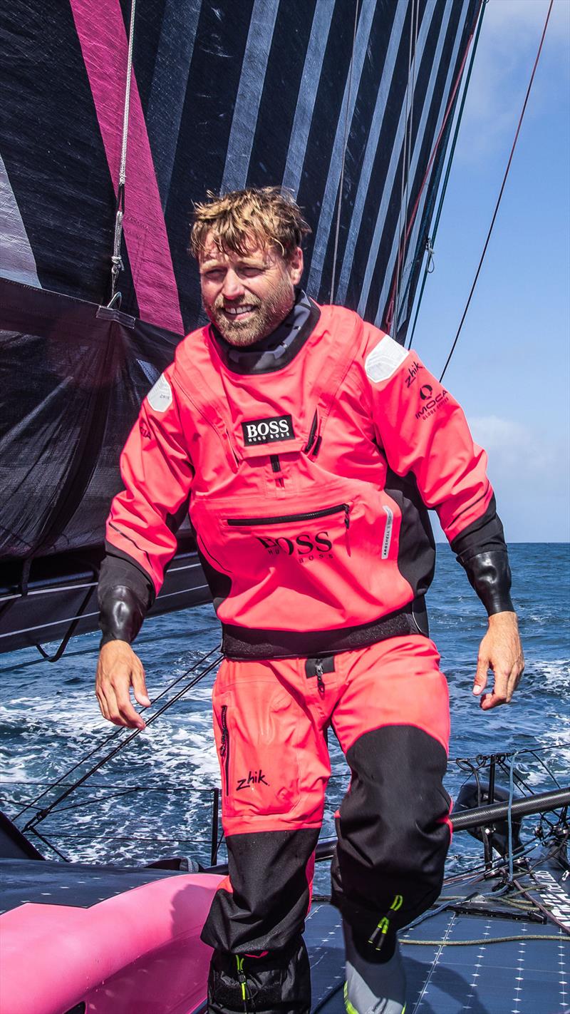 Alex Thomson wearing his Zhik Aroshell Smock photo copyright Alex Thomson Racing taken at  and featuring the  class